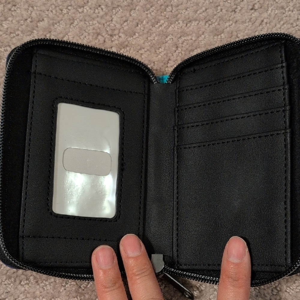 Loungefly Disney Stitch Halloween Blue and Orange Wallet NWT - Picture 4 of 4